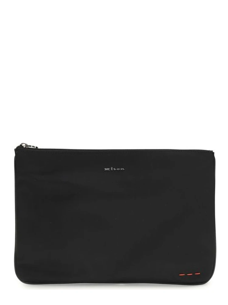 Black Fabric Clutch Bag