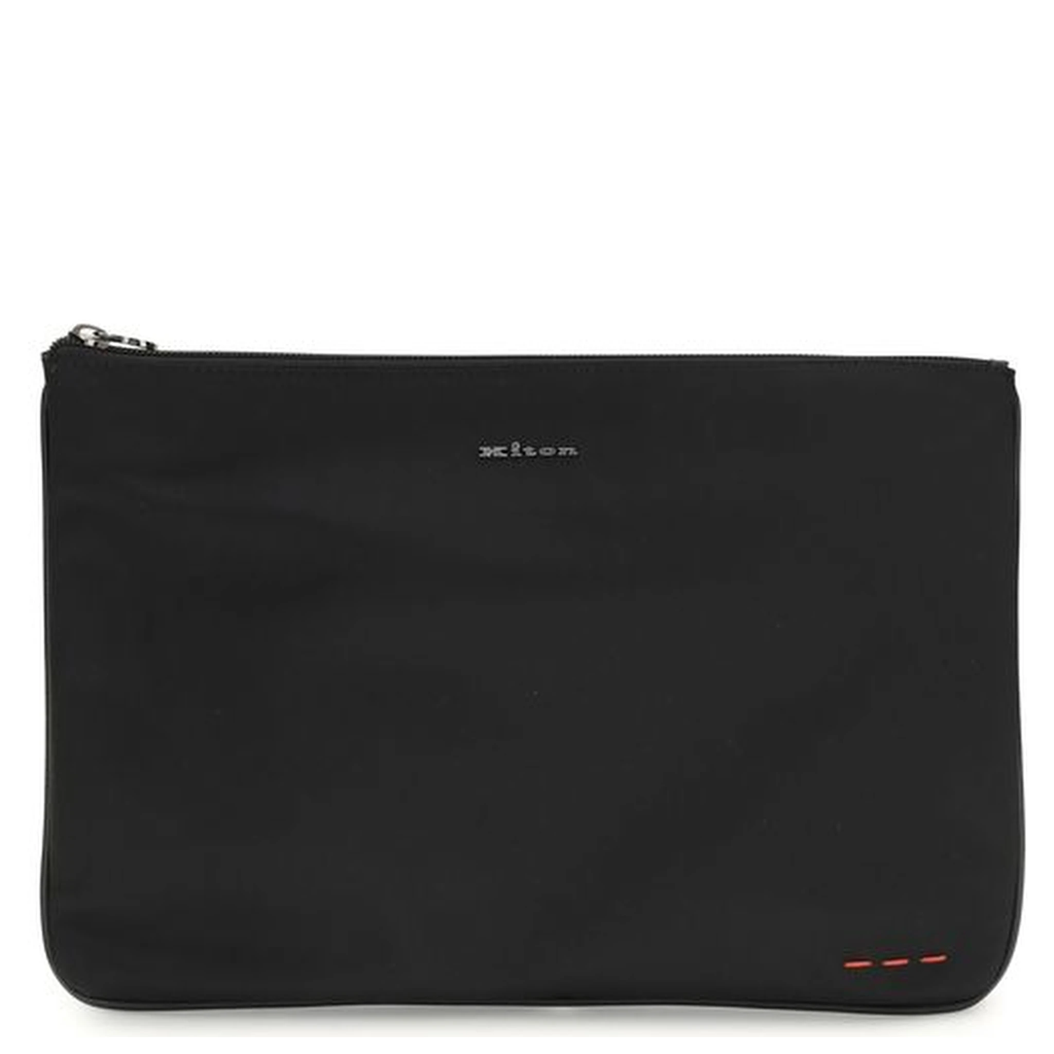 Black Fabric Clutch Bag