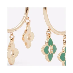 Green Elastane Earrings