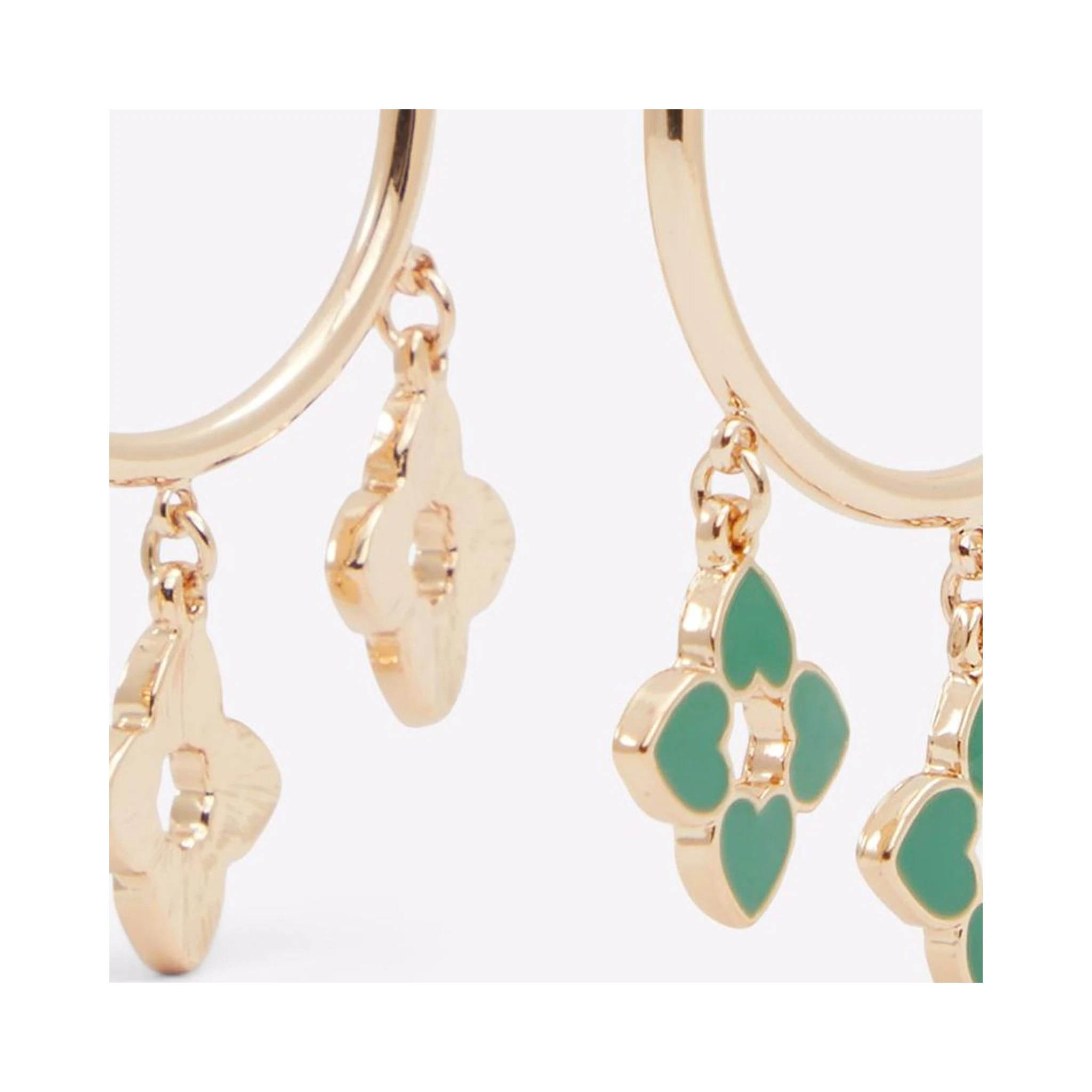 Green Elastane Earrings