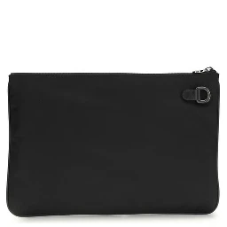 Black Fabric Clutch Bag