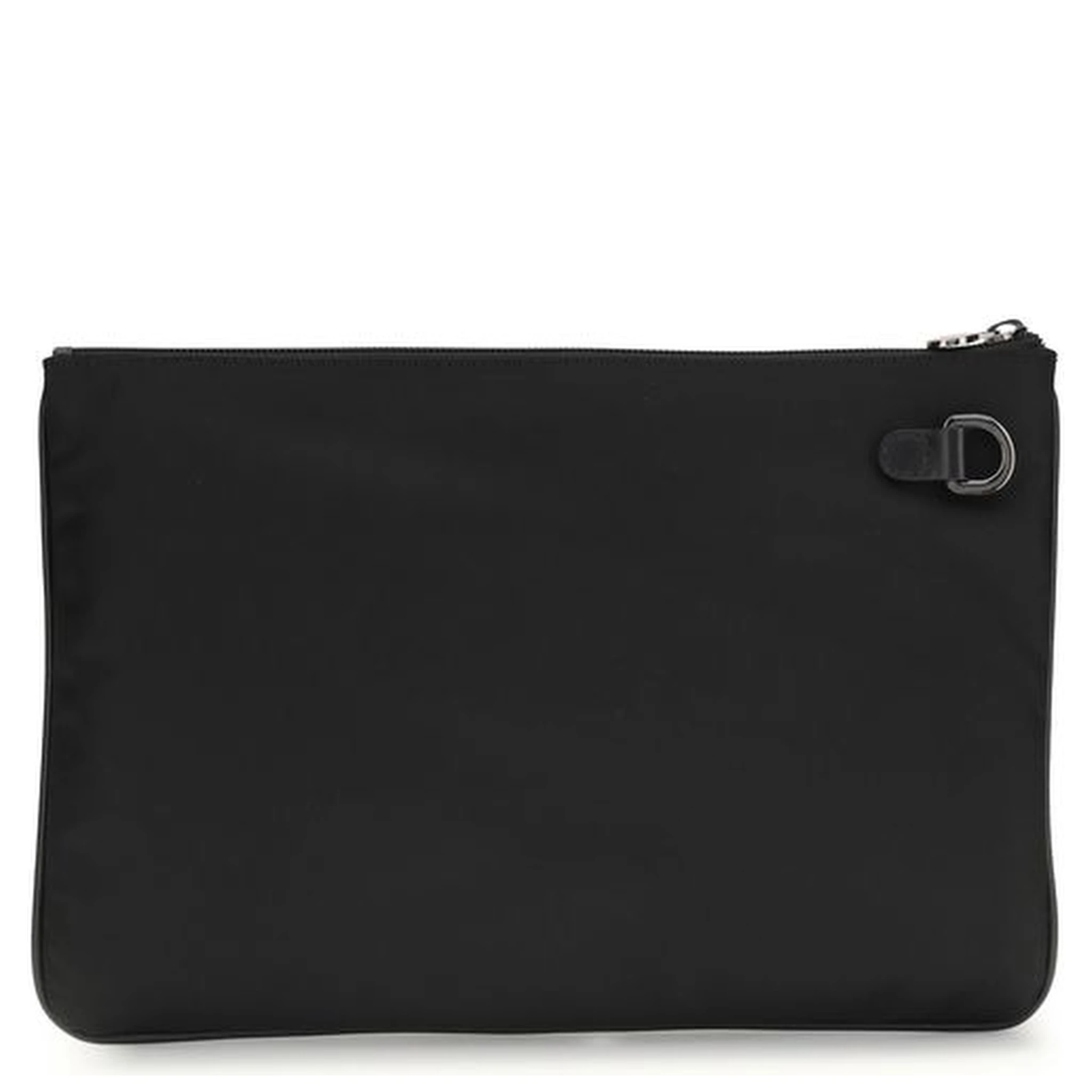 Black Fabric Clutch Bag