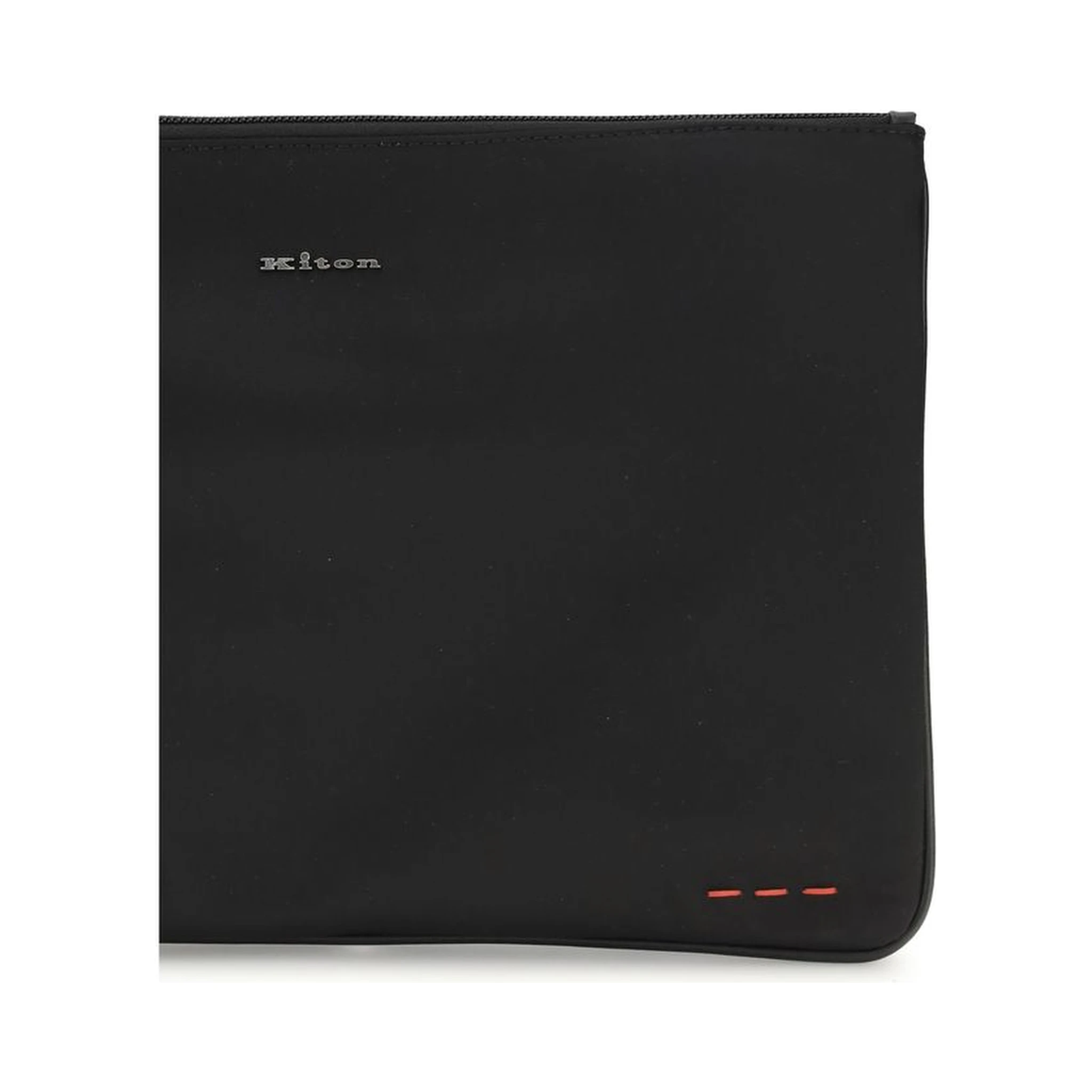 Black Fabric Clutch Bag