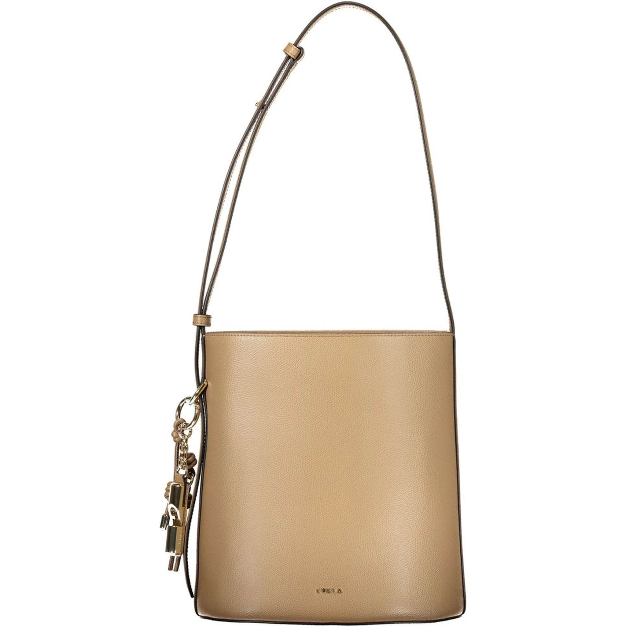 Marrone Leather Woman Bucket Bag