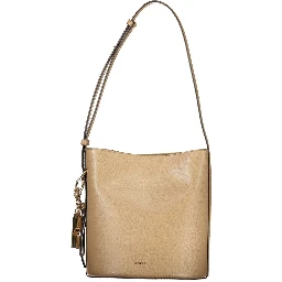 Marrone Leather Woman Bucket Bag