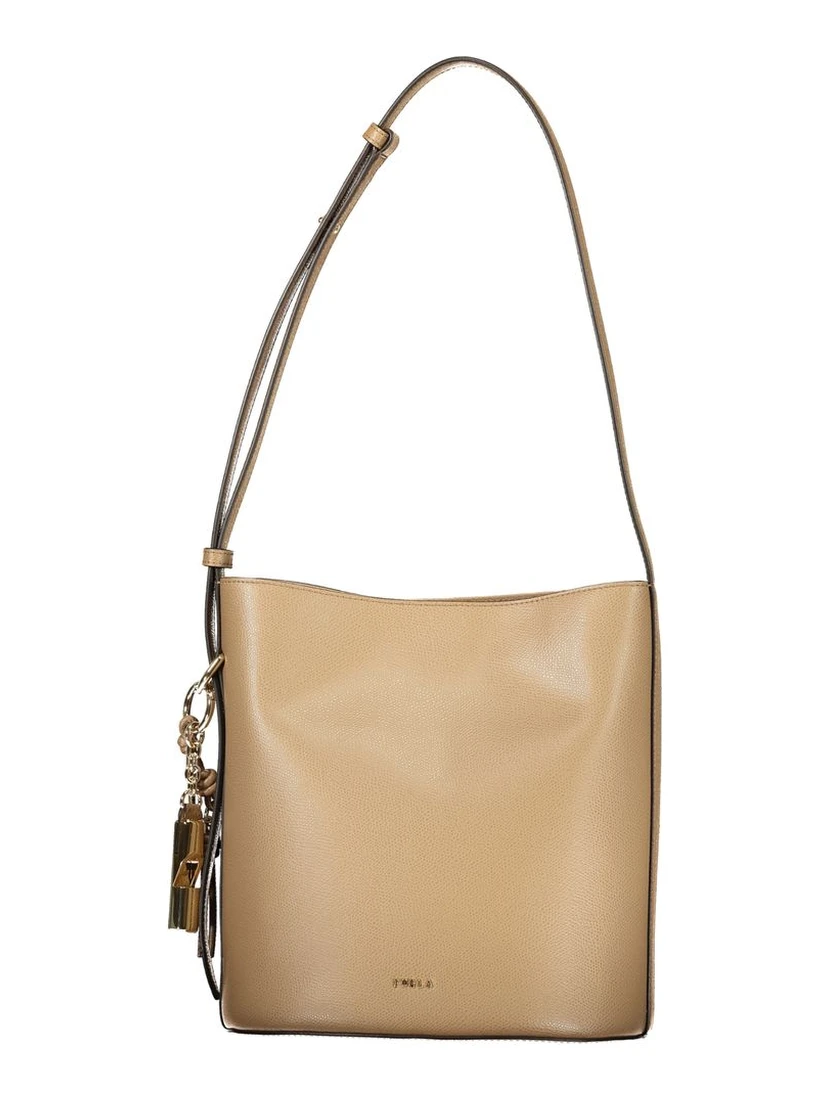 Marrone Leather Woman Bucket Bag
