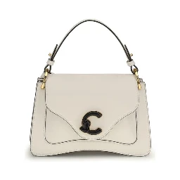 Cream Calf Leather Bos Taurus Shoulder Bag