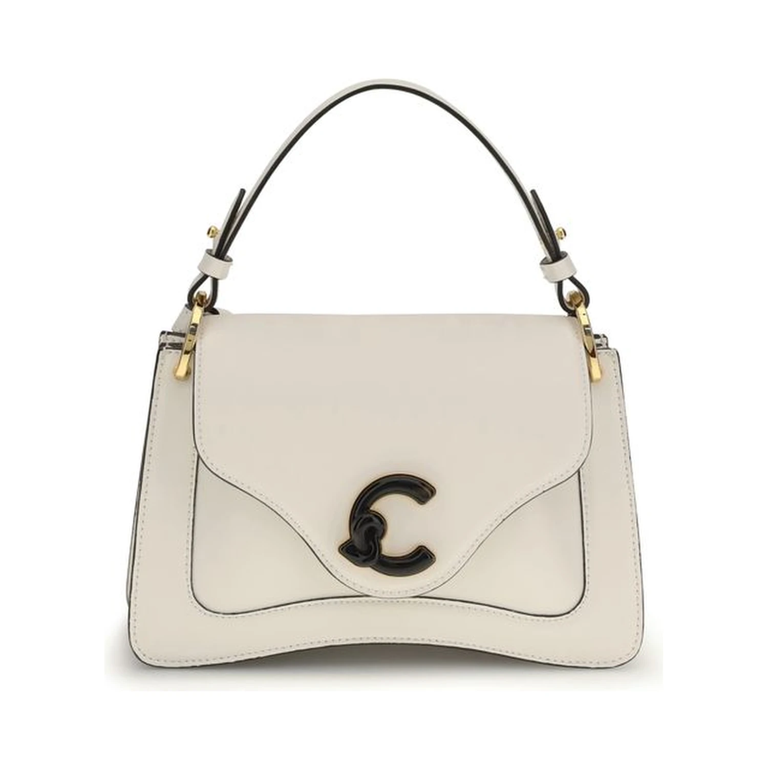 Cream Calf Leather Bos Taurus Shoulder Bag