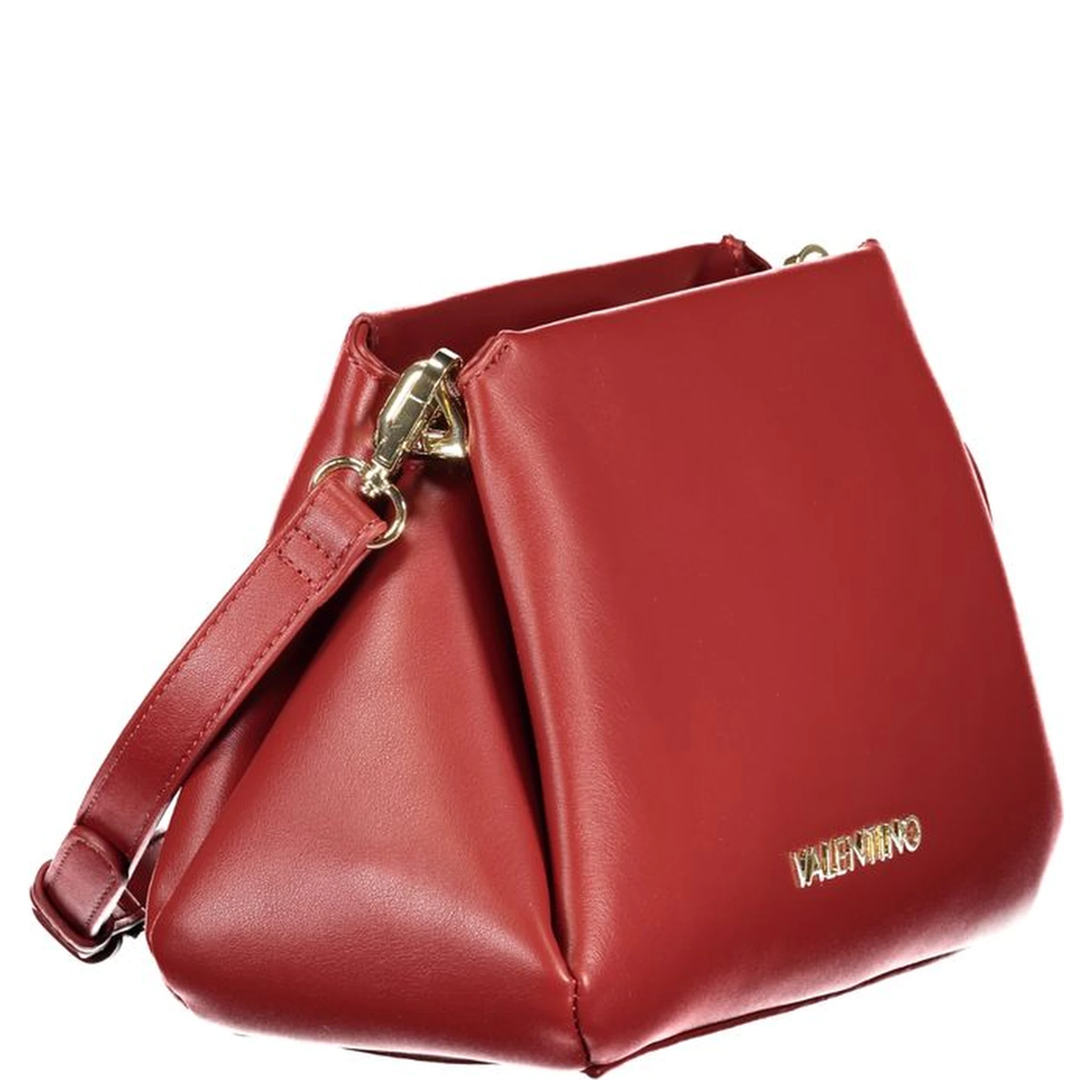 Rosso Polyurethane Women Handbag