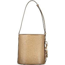 Marrone Leather Woman Bucket Bag