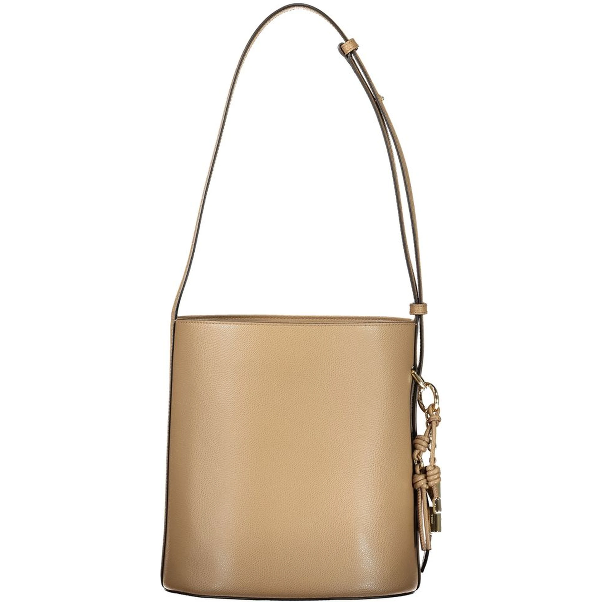 Marrone Leather Woman Bucket Bag