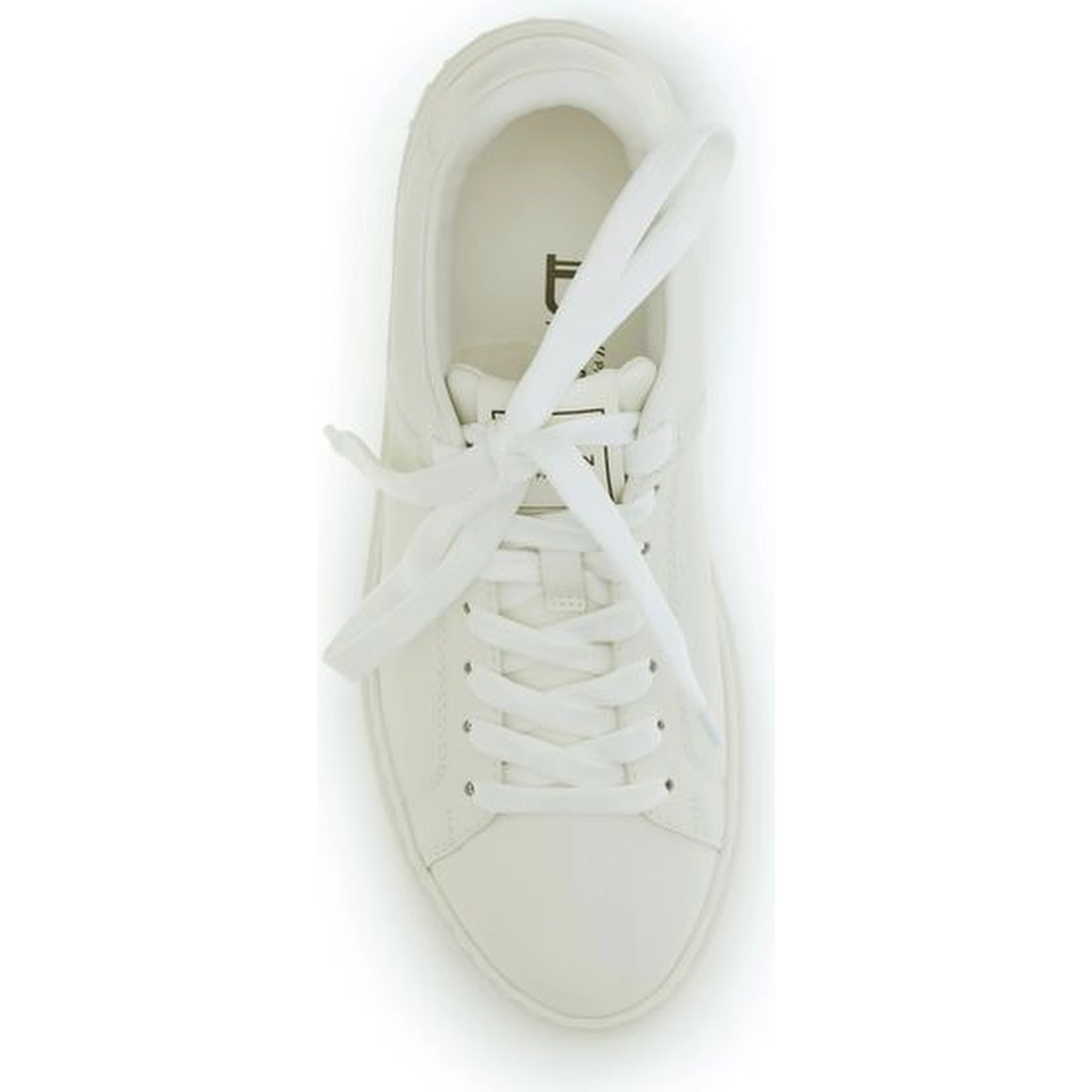 White Calf Leather Bos Taurus Low Top Sneakers