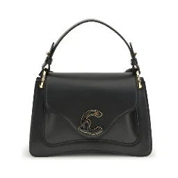 Black Calf Leather Bos Taurus Shoulder Bag