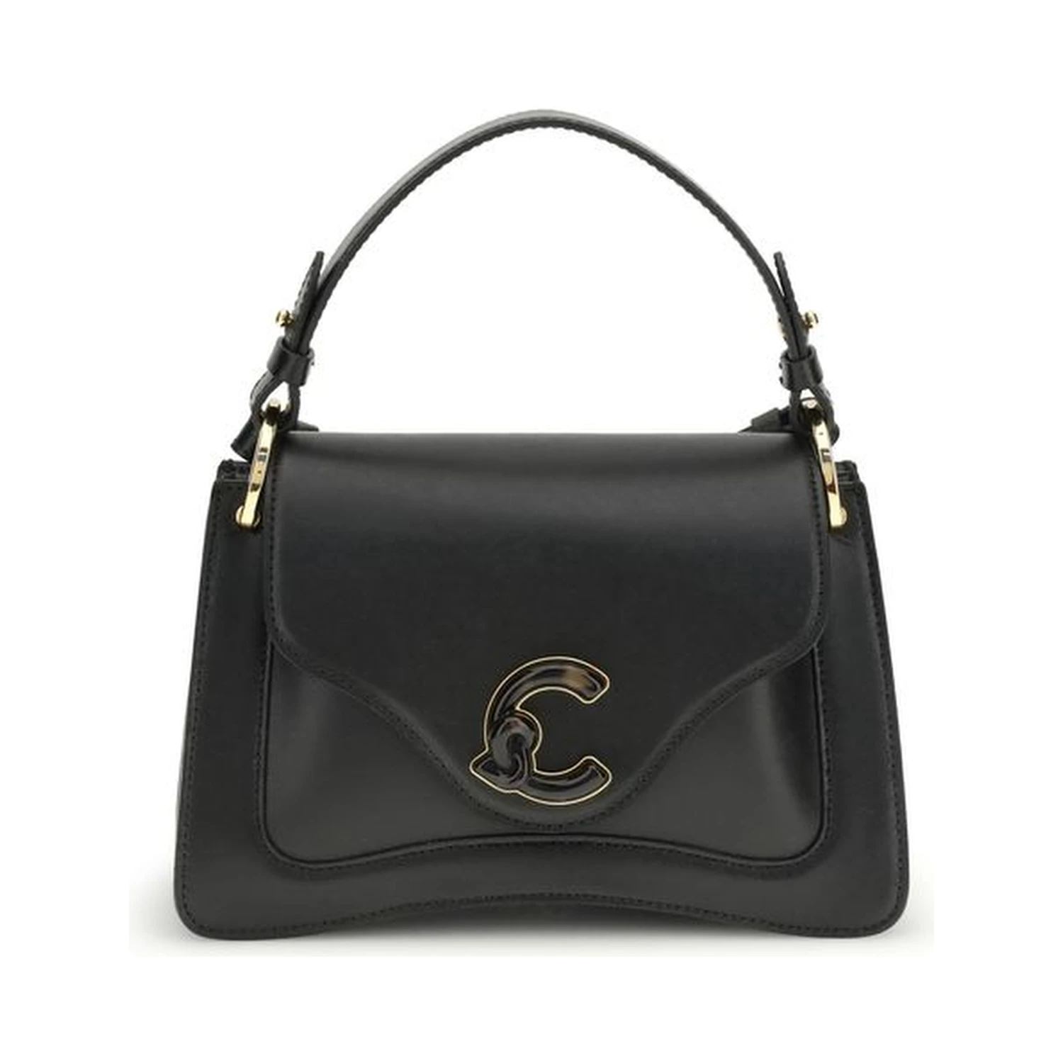 Black Calf Leather Bos Taurus Shoulder Bag