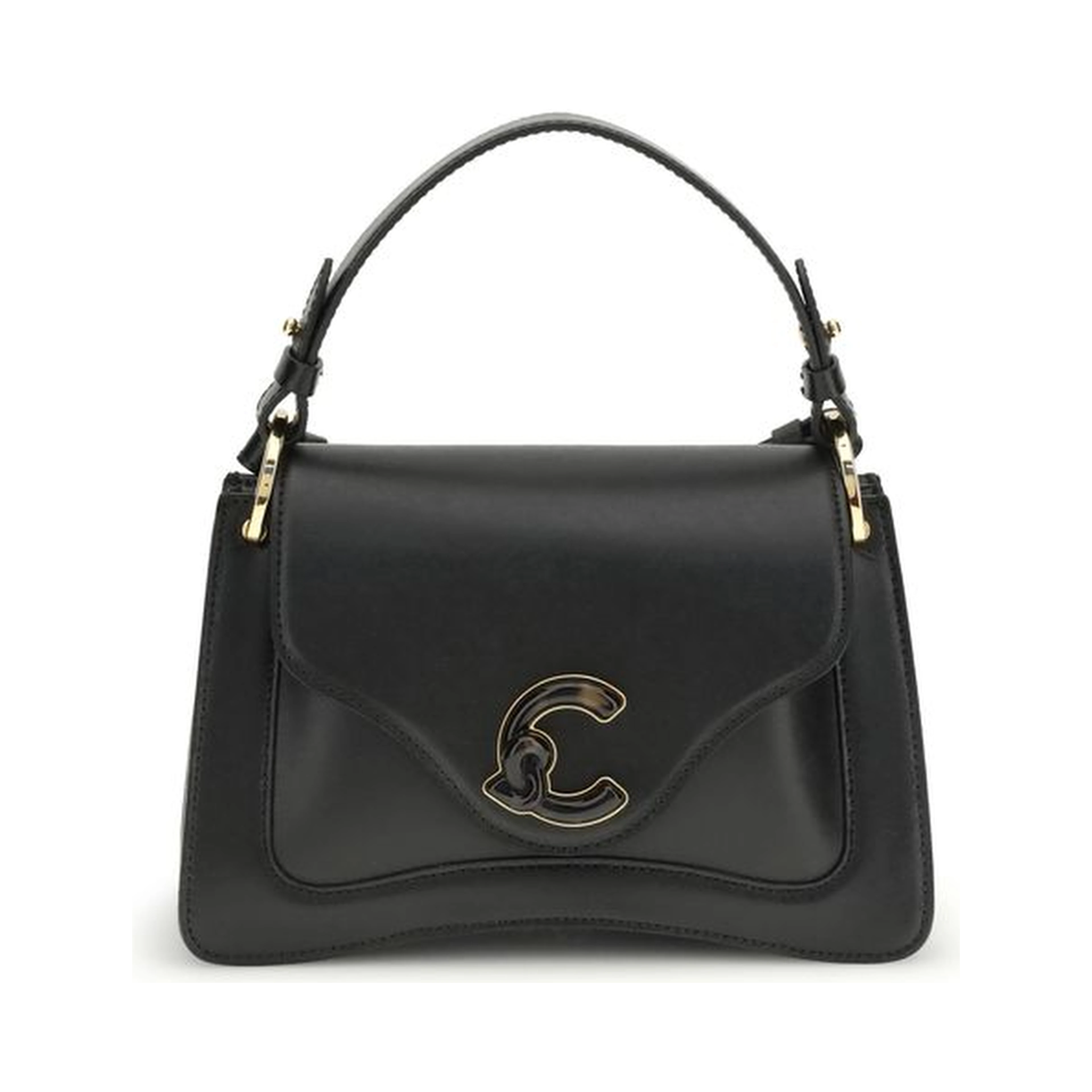 Black Calf Leather Bos Taurus Shoulder Bag