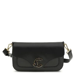 Black Calf Leather Bos Taurus Shoulder Bag