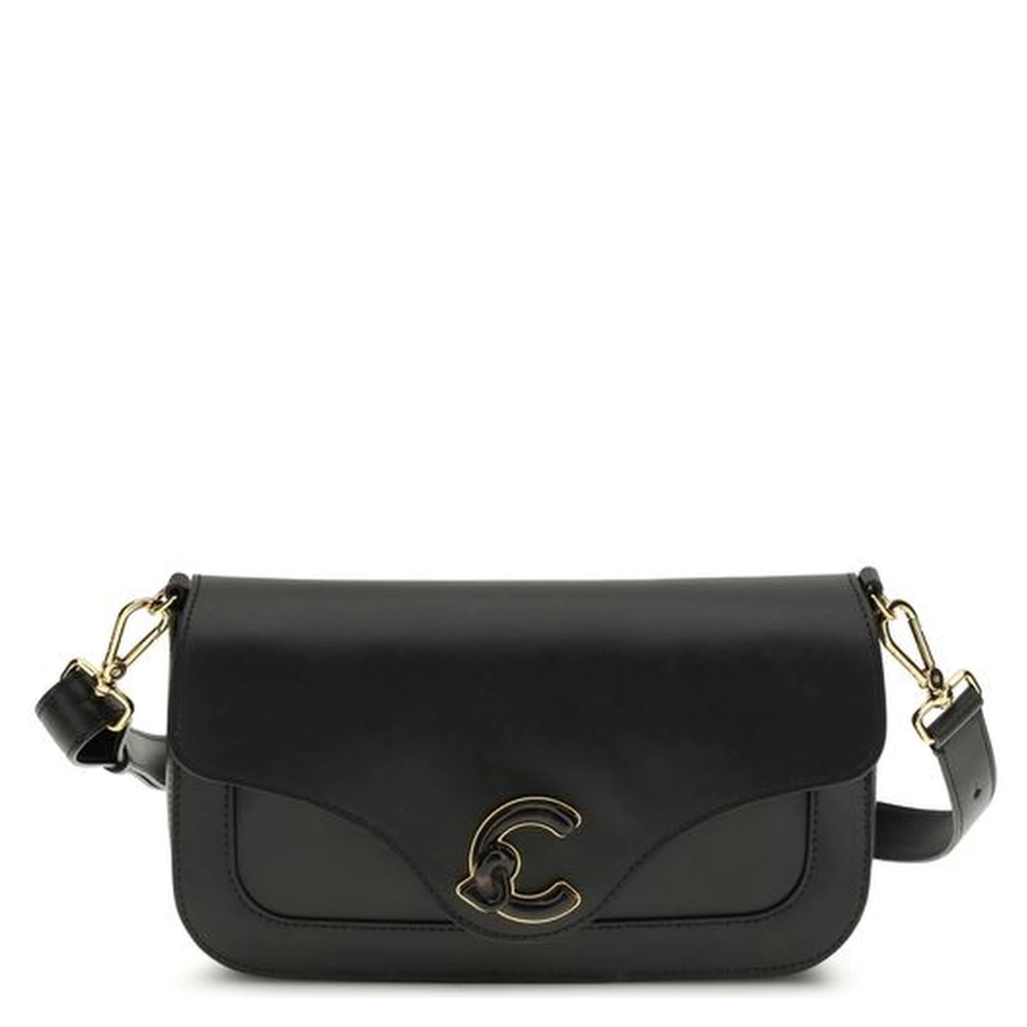 Black Calf Leather Bos Taurus Shoulder Bag