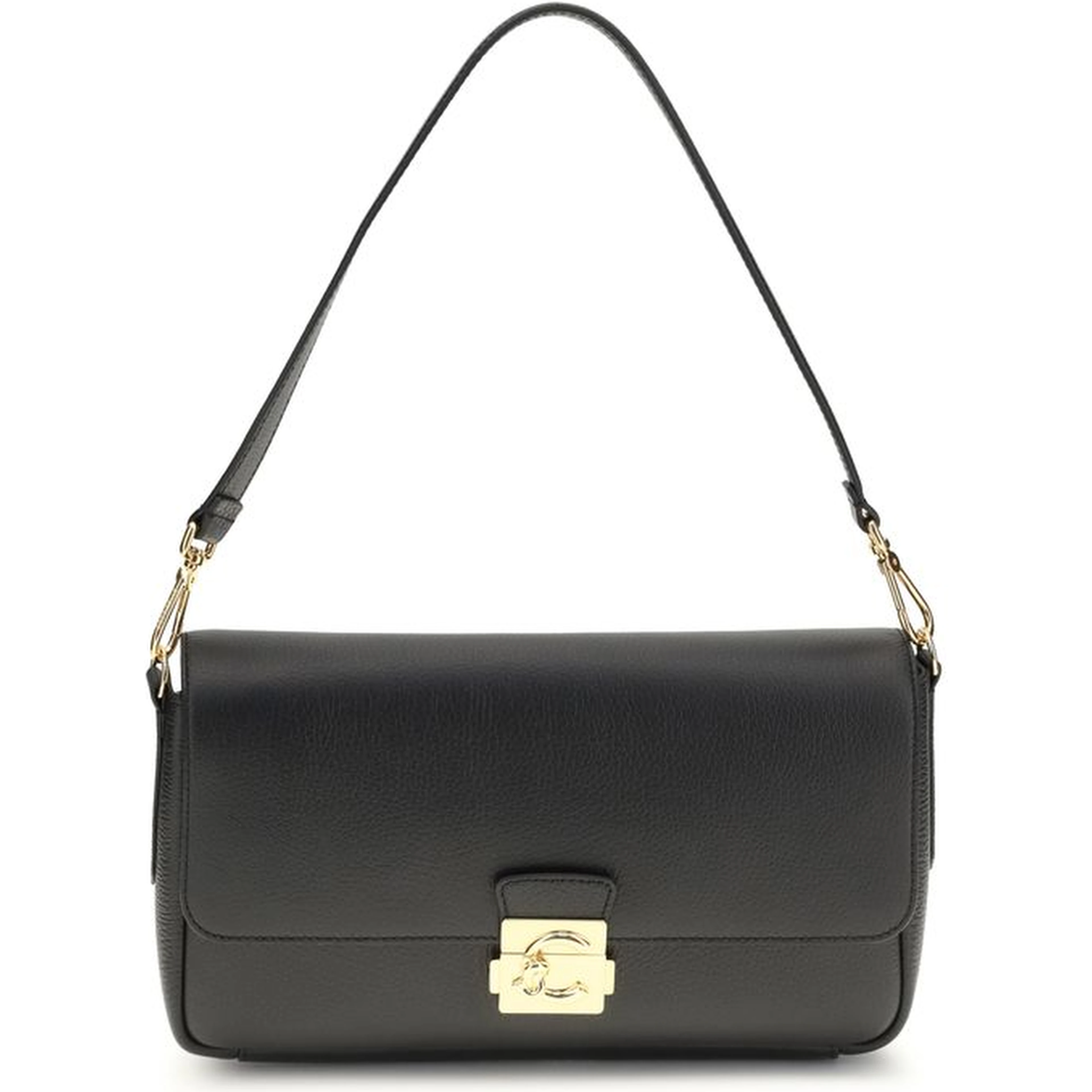 Black Calf Leather Bos Taurus Shoulder Bag
