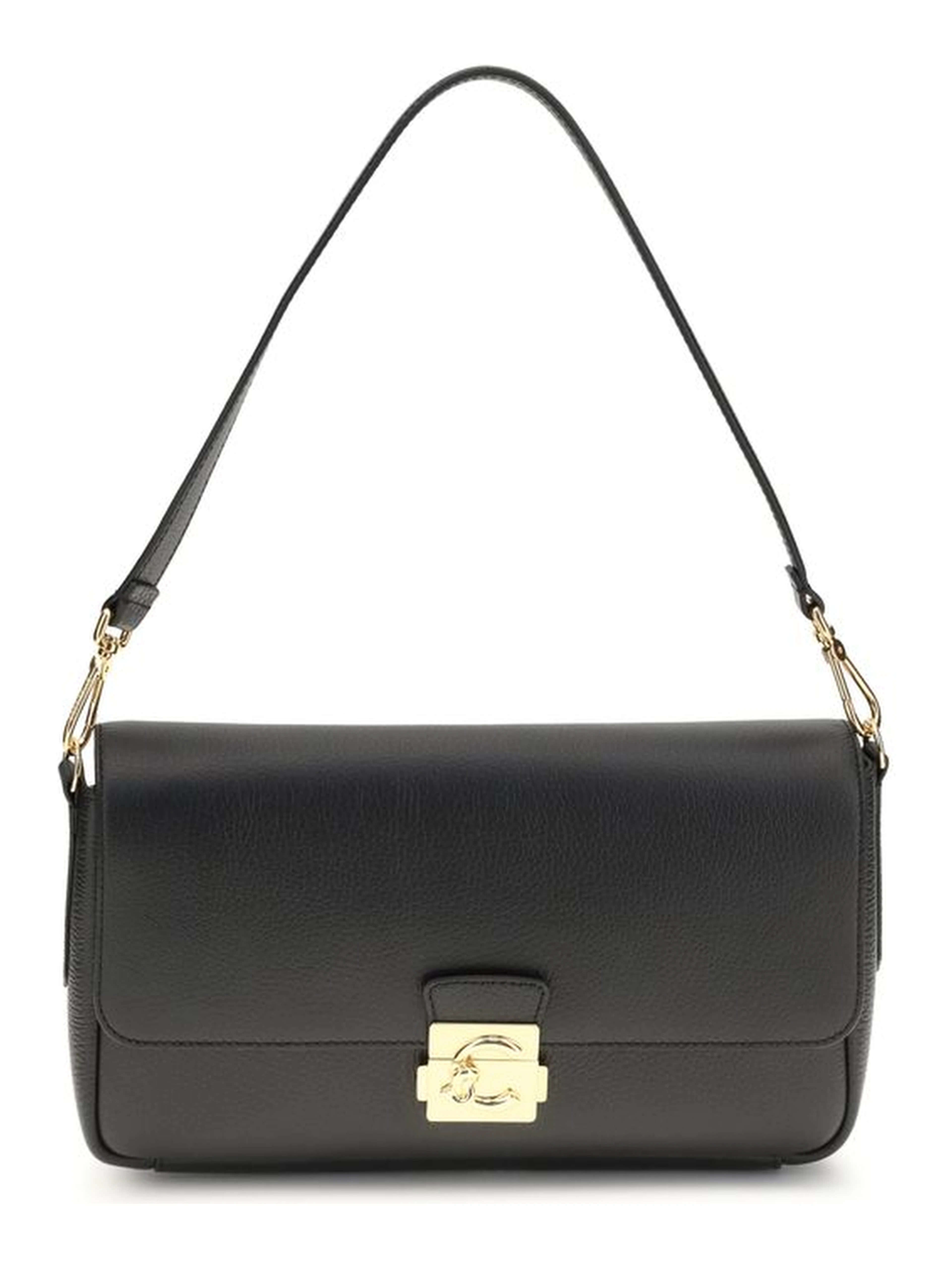 Black Calf Leather Bos Taurus Shoulder Bag