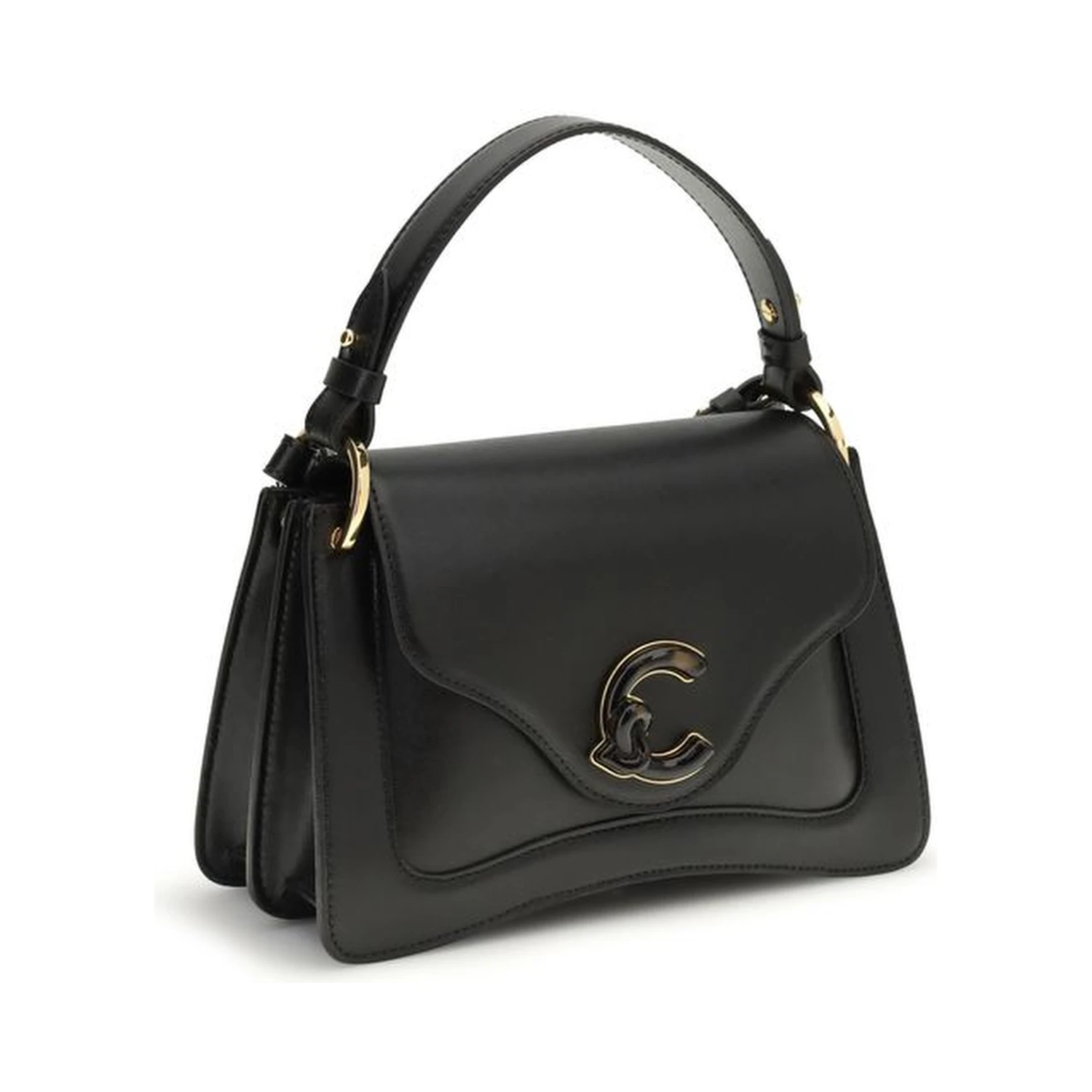 Black Calf Leather Bos Taurus Shoulder Bag