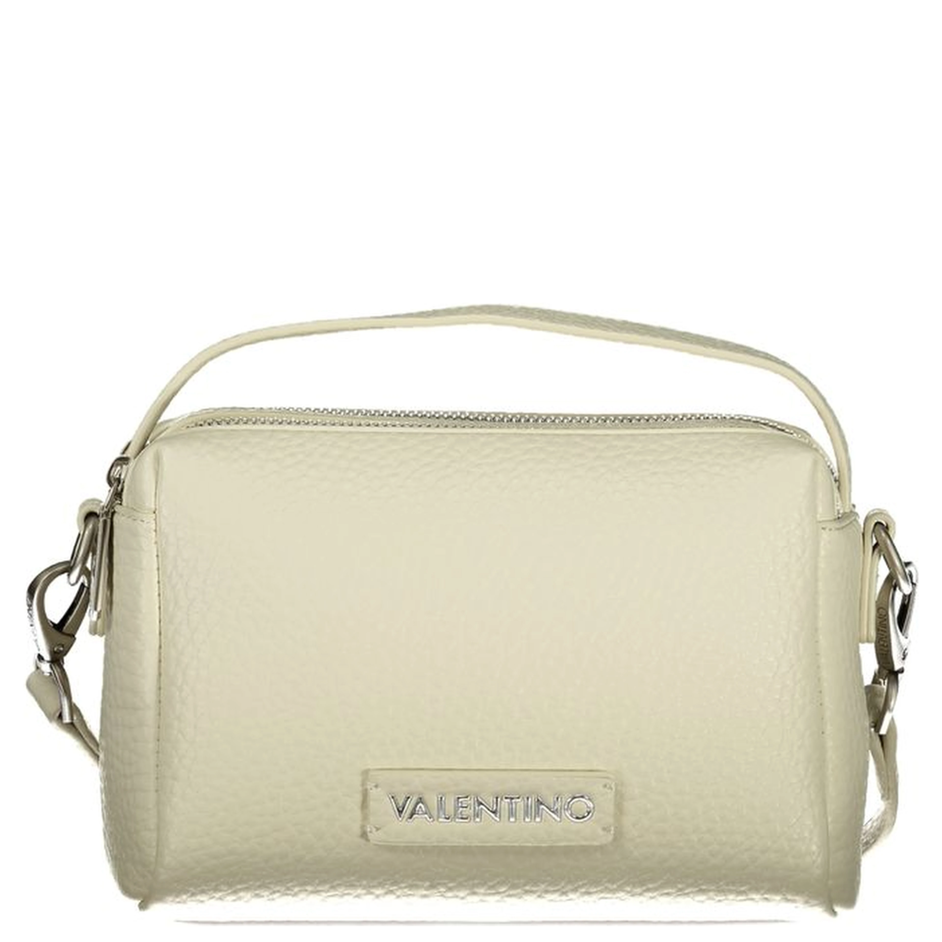 Bianco Polyurethane Women Handbag