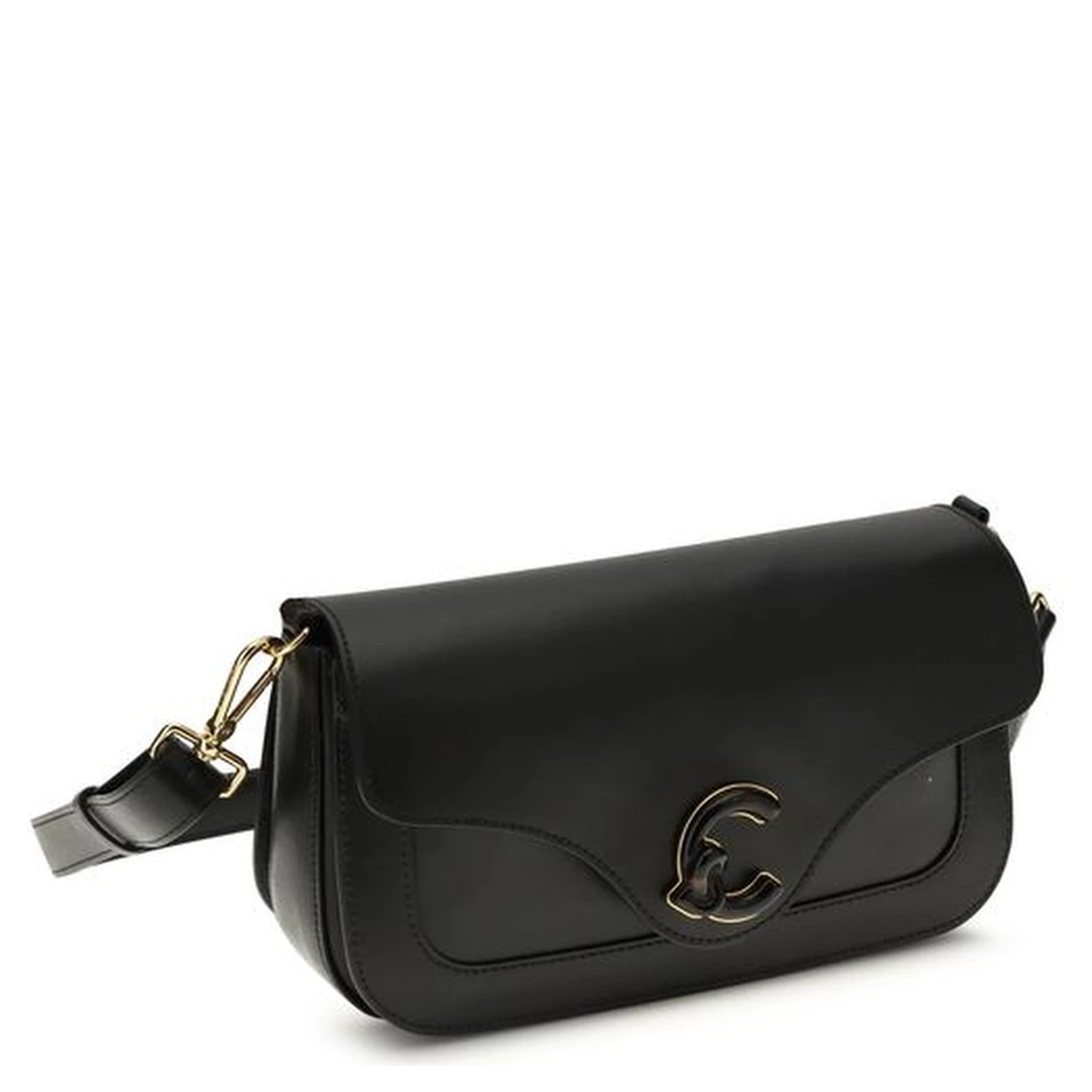 Black Calf Leather Bos Taurus Shoulder Bag