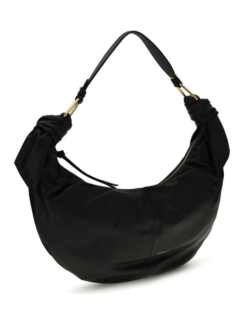 Black Calf Leather Bos Taurus Shoulder Bag