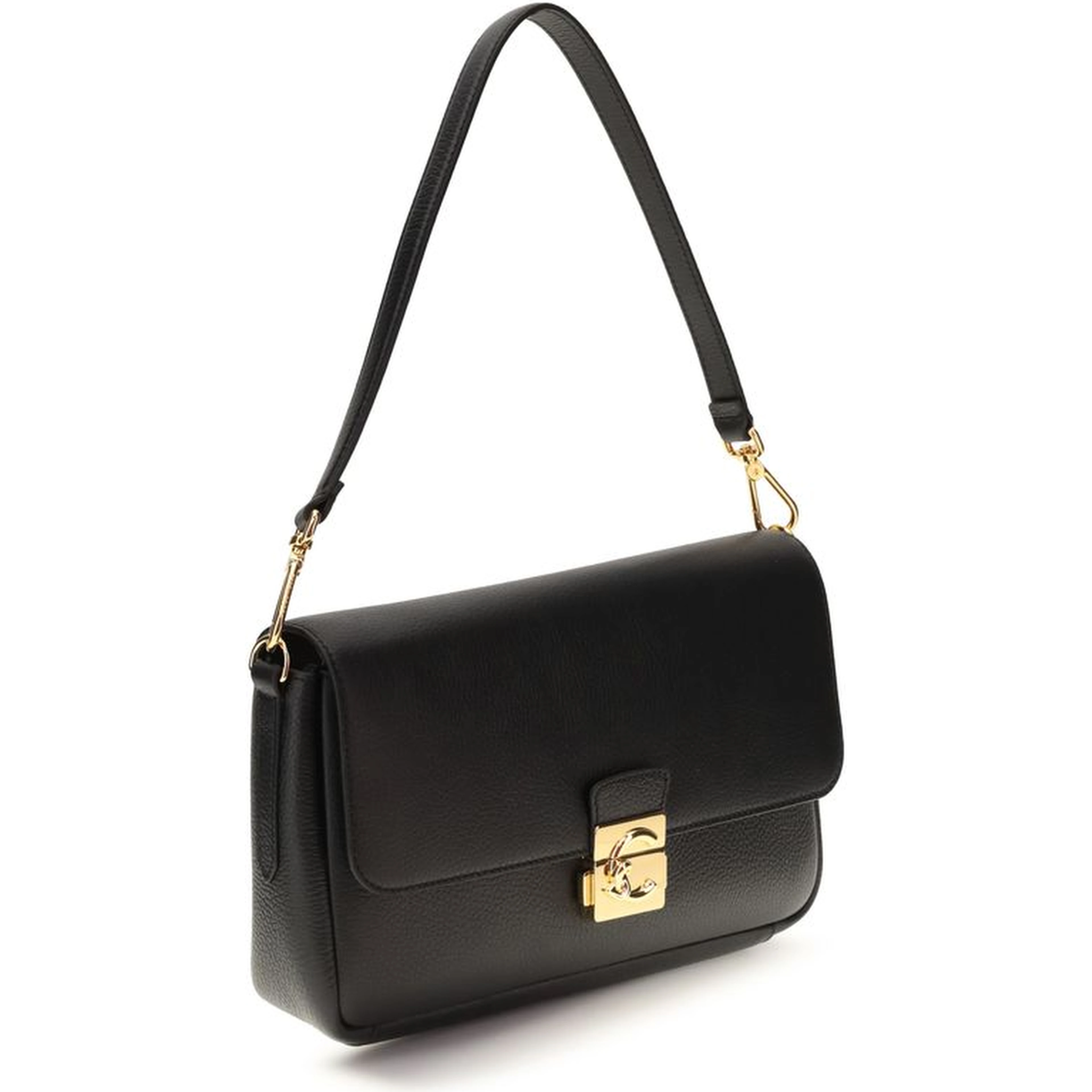 Black Calf Leather Bos Taurus Shoulder Bag