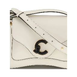 Cream Calf Leather Bos Taurus Shoulder Bag