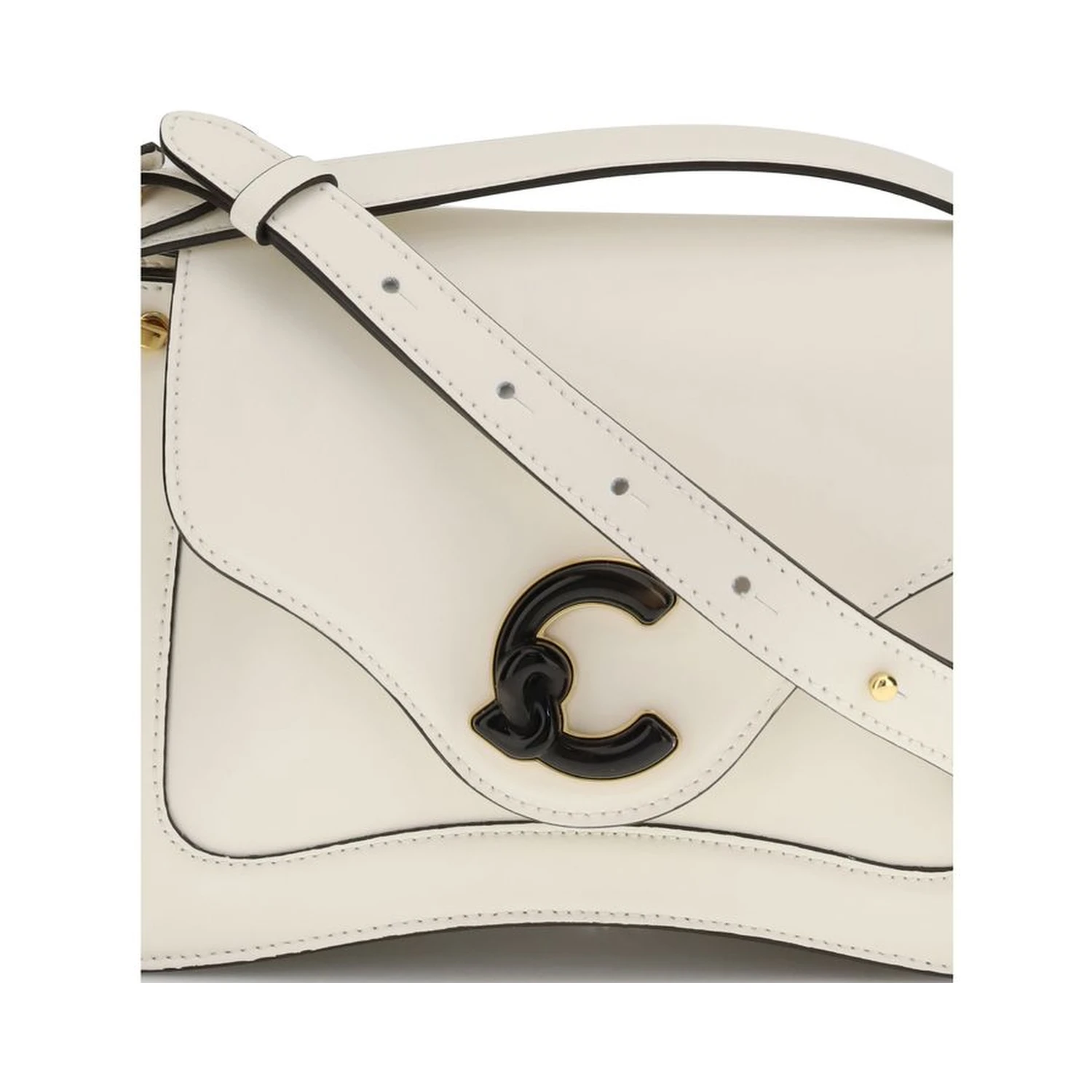 Cream Calf Leather Bos Taurus Shoulder Bag