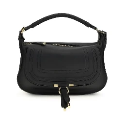 Black Calf Leather Bos Taurus Shoulder Bag