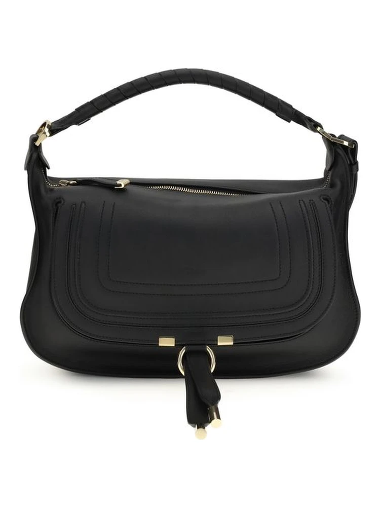 Black Calf Leather Bos Taurus Shoulder Bag