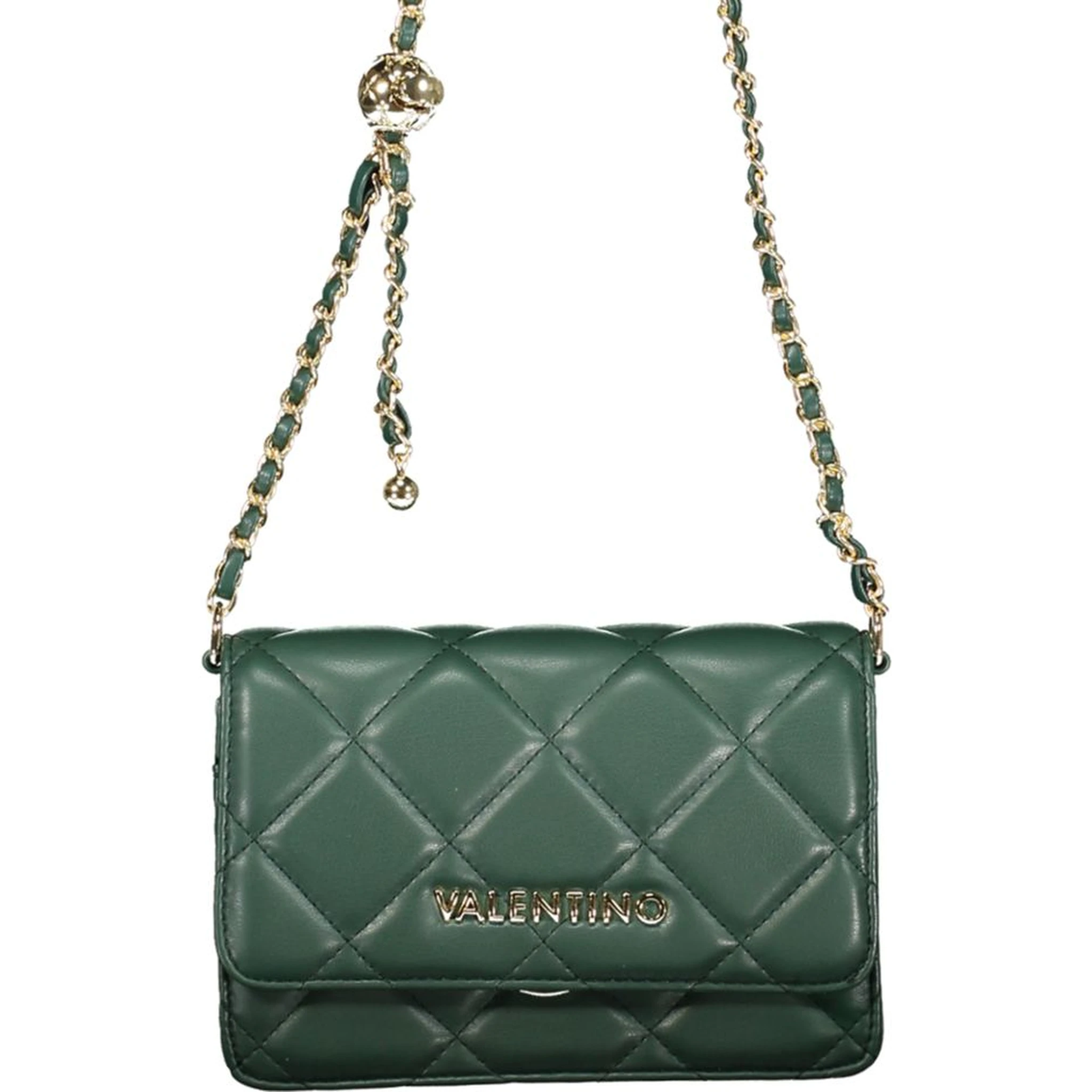 Verde Polyurethane Woman Shoulder Bag