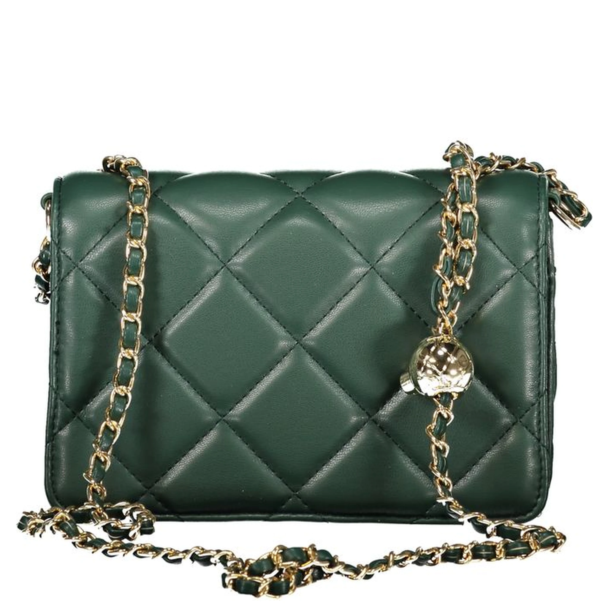 Verde Polyurethane Woman Shoulder Bag