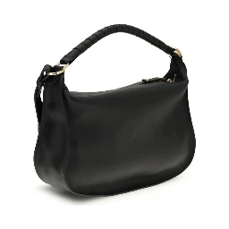 Black Calf Leather Bos Taurus Shoulder Bag