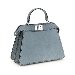 Light Blue Calf Leather Bos Taurus Handbag