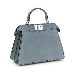 Light Blue Calf Leather Bos Taurus Handbag