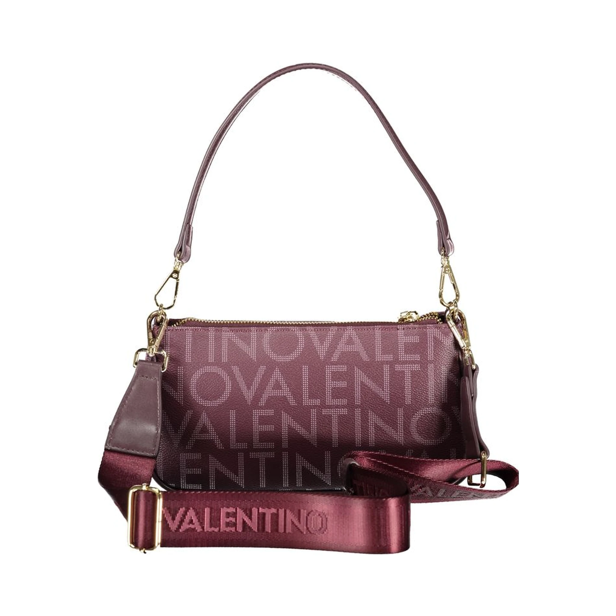 Rosso Poliuretano Women Handbag