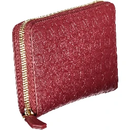 Rosso Polyurethane Women Wallet