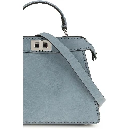 Light Blue Calf Leather Bos Taurus Handbag