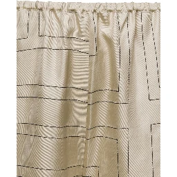 Beige Shorts with Geometric Logo Print in Silk Woman