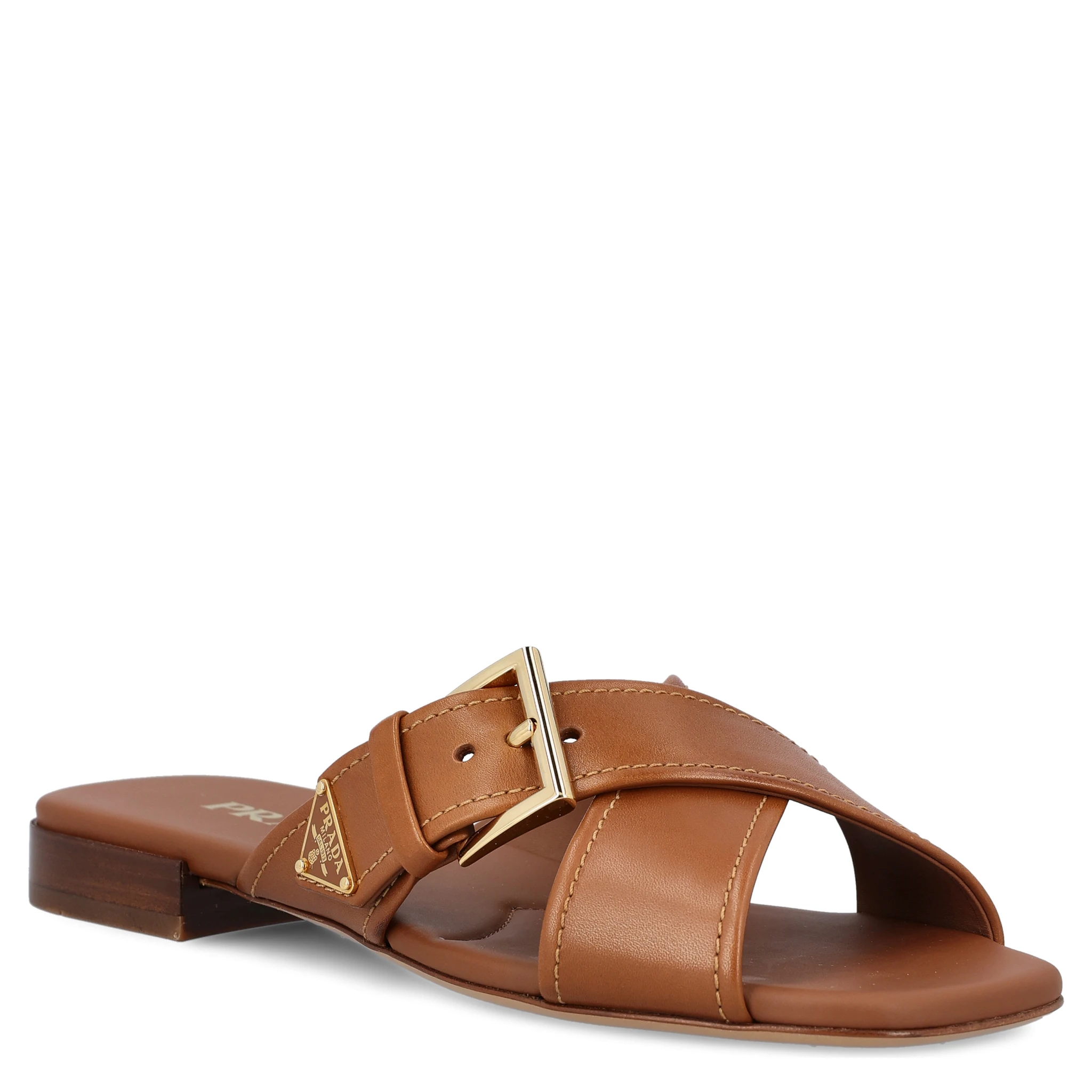 Prada Sandals Leather Brown