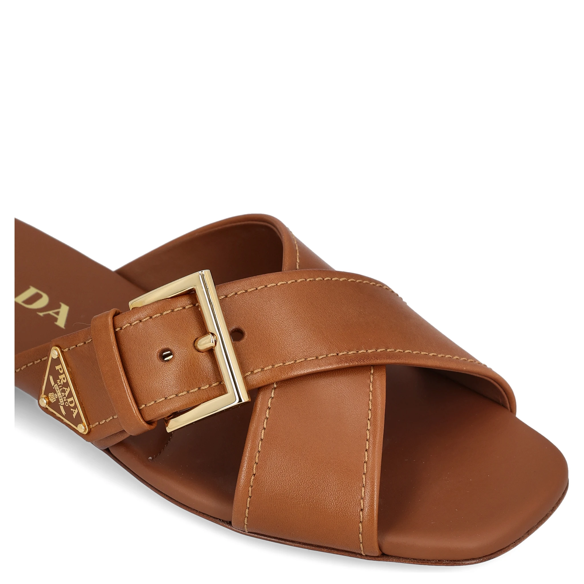 Prada Sandals Leather Brown