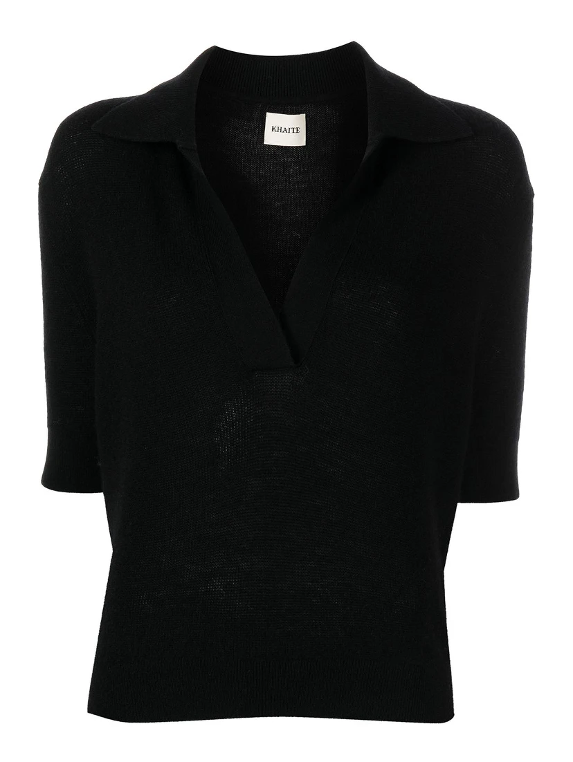 KHAITE T-shirts and Polos Black