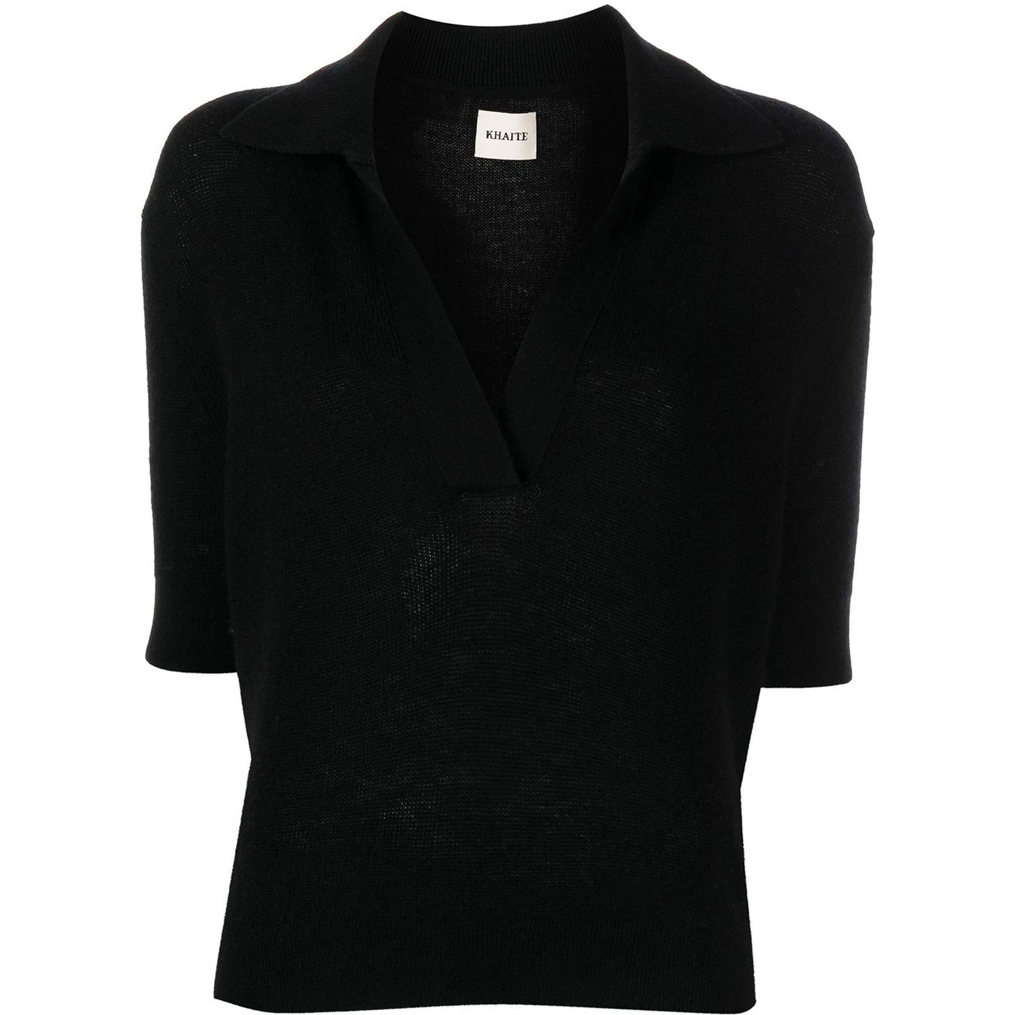 KHAITE T-shirts and Polos Black