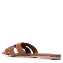 Saint Laurent  Sandals Leather Brown