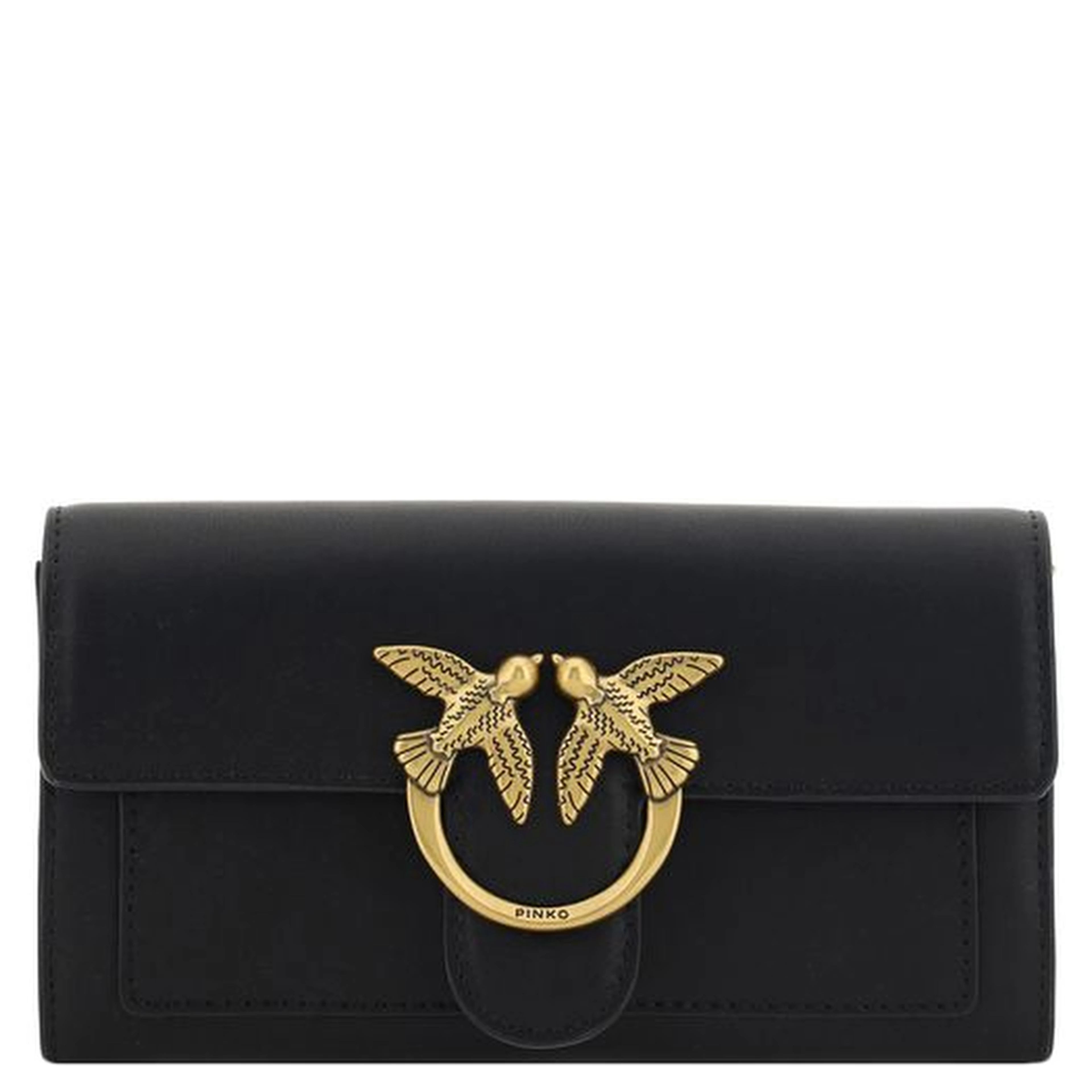 Black Calf Leather Bos Taurus Shoulder Bag