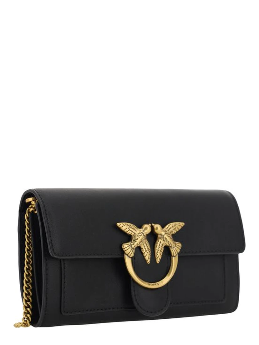 Black Calf Leather Bos Taurus Shoulder Bag