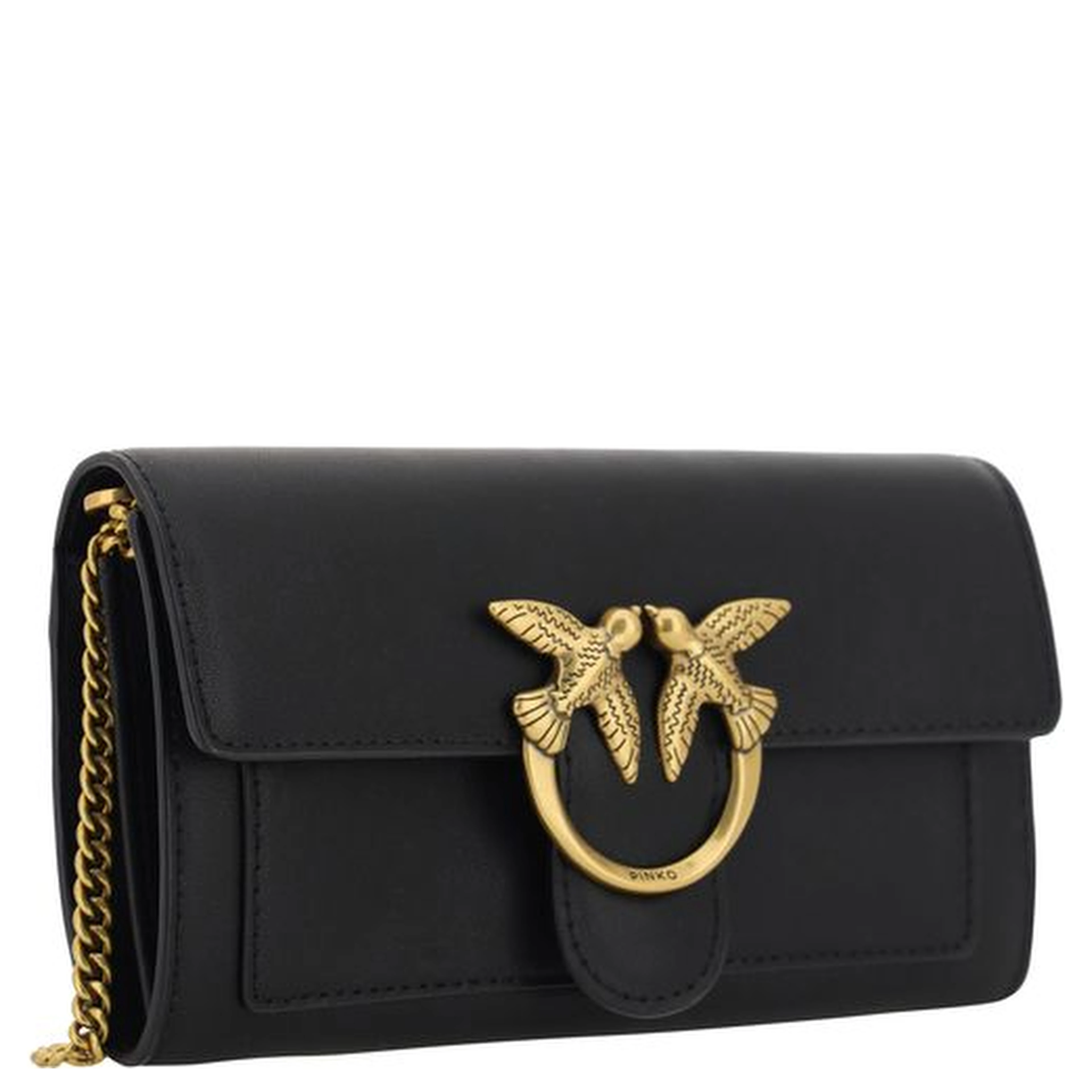 Black Calf Leather Bos Taurus Shoulder Bag