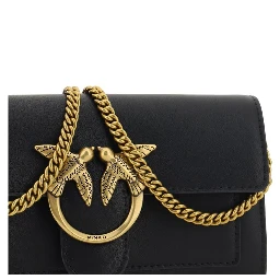 Black Calf Leather Bos Taurus Shoulder Bag